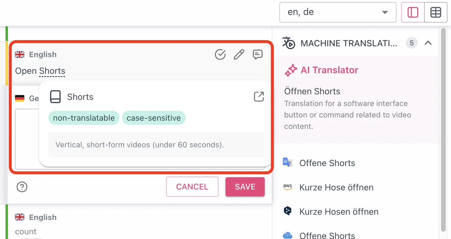 Glossary terms highlighted in base text